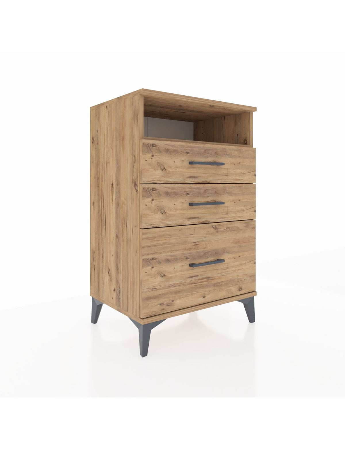 Hyperion Komodin Tek Raflı 3 Çekmeceli 60x44x96 - S47M010V9B