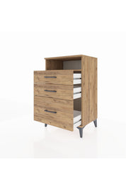 Hyperion Komodin Tek Raflı 3 Çekmeceli 60x44x96 - S47M010V9B