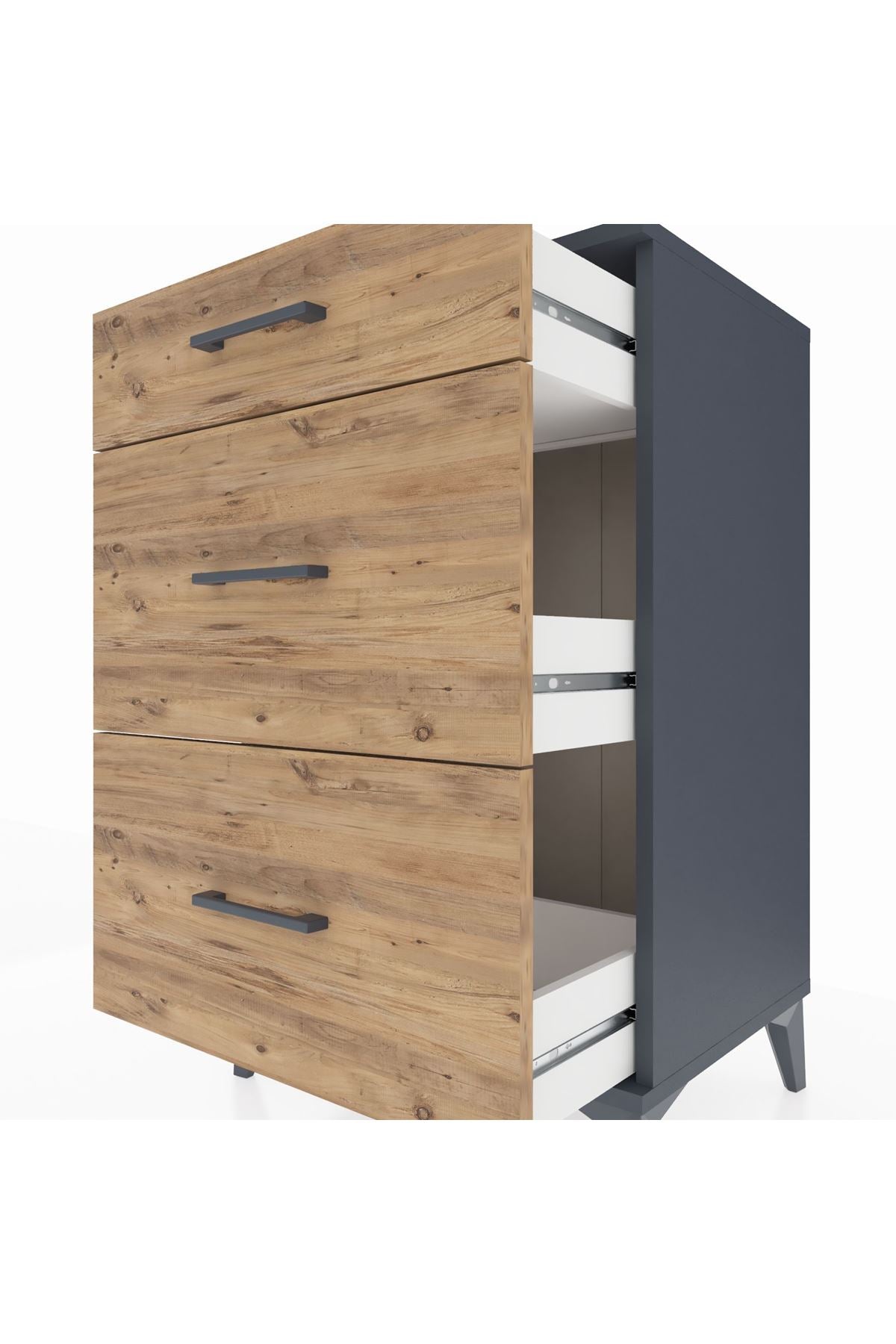 Hyperion Komodin 3 Çekmeceli 60x44x96 - S47M011V6B