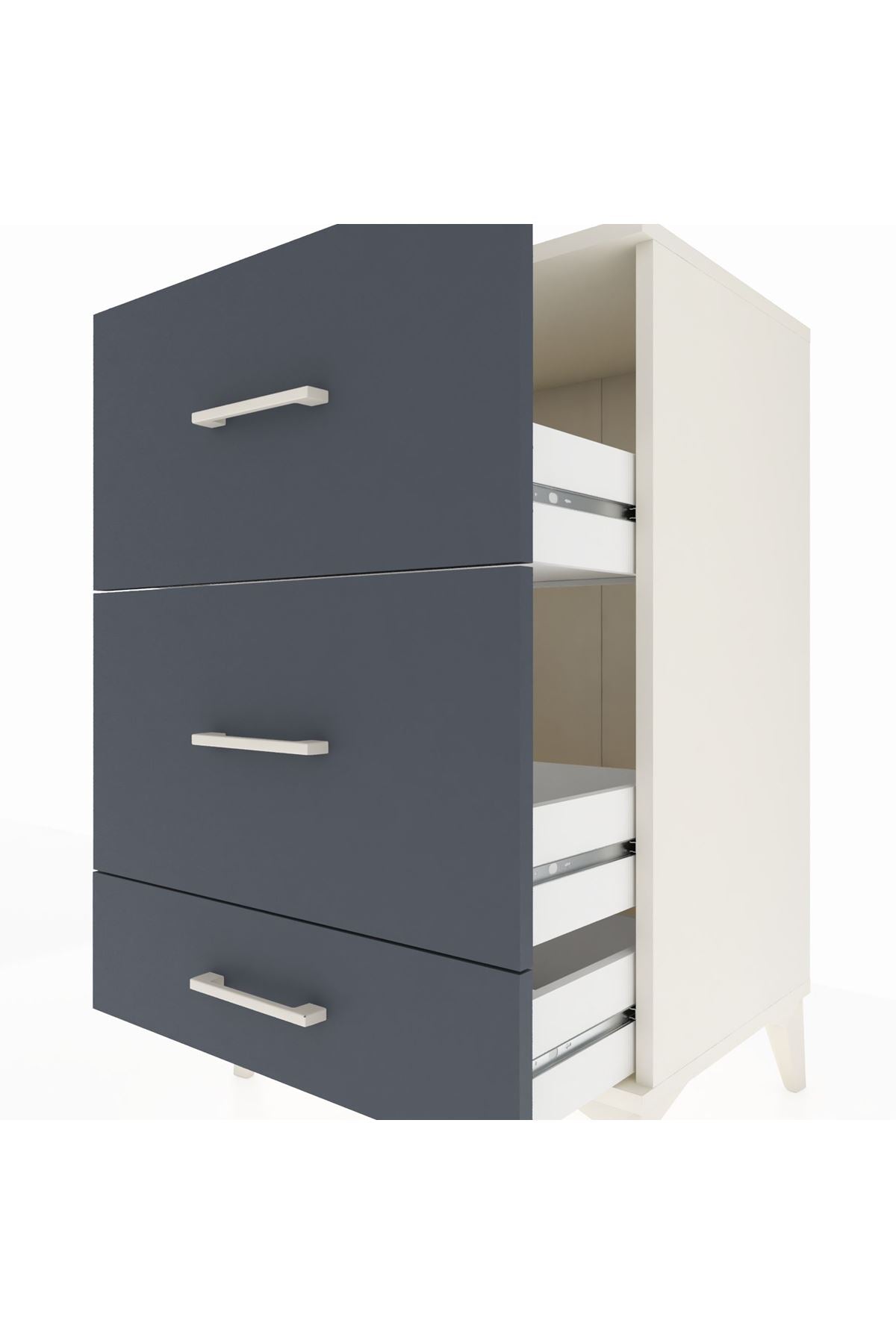 Hyperion Komodin 3 Çekmeceli 60x44x96 - S47M012V2B
