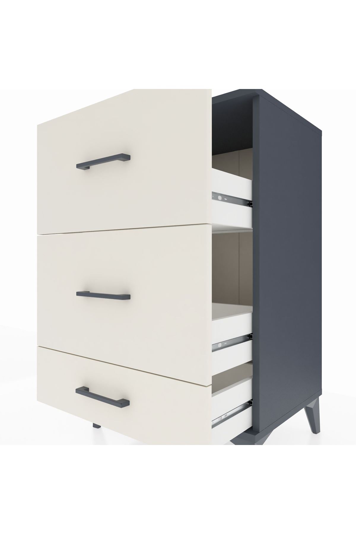 Hyperion Komodin 3 Çekmeceli 60x44x96 - S47M012V4B