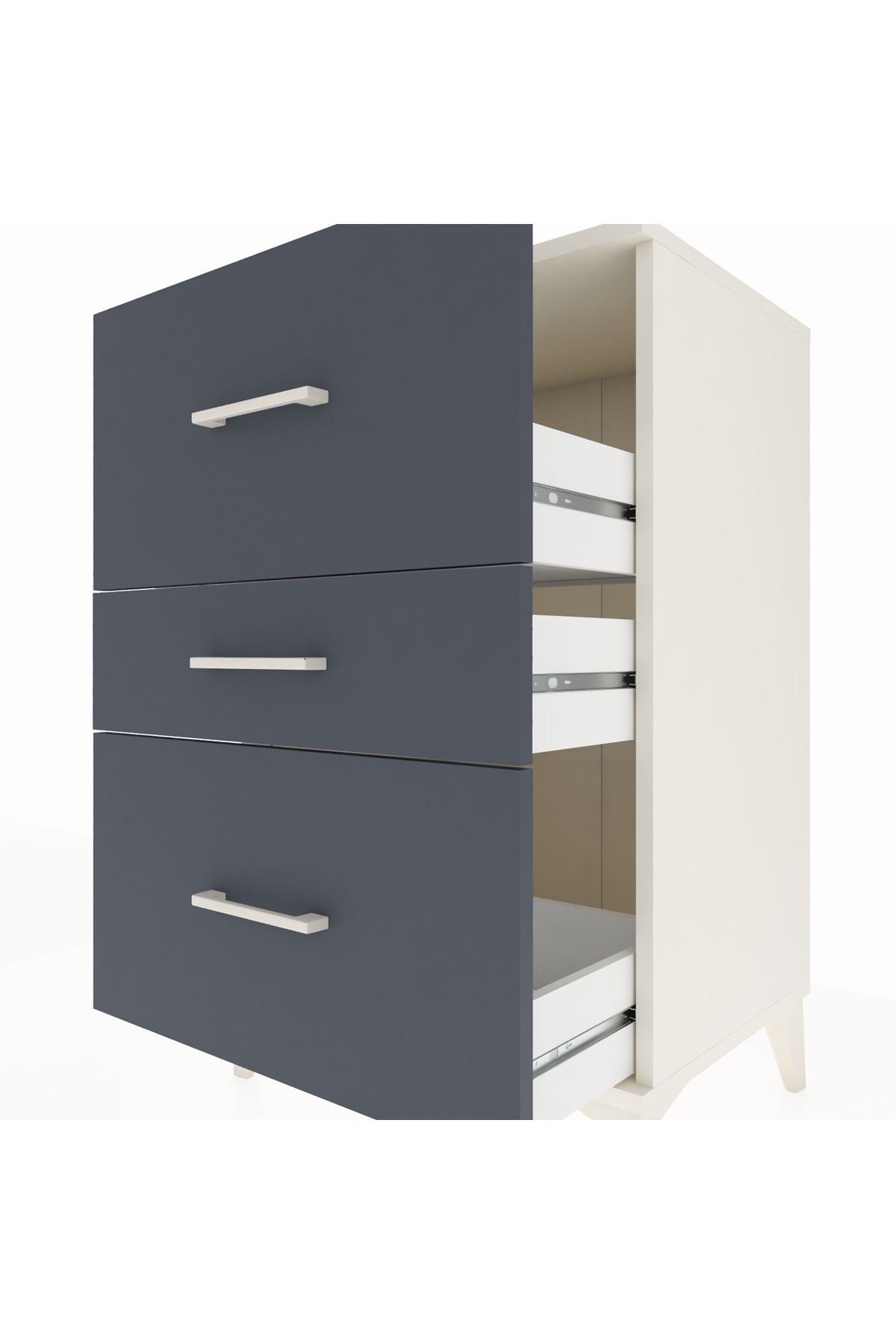 Hyperion Komodin 3 Çekmeceli 60x44x96 - S47M013V2B