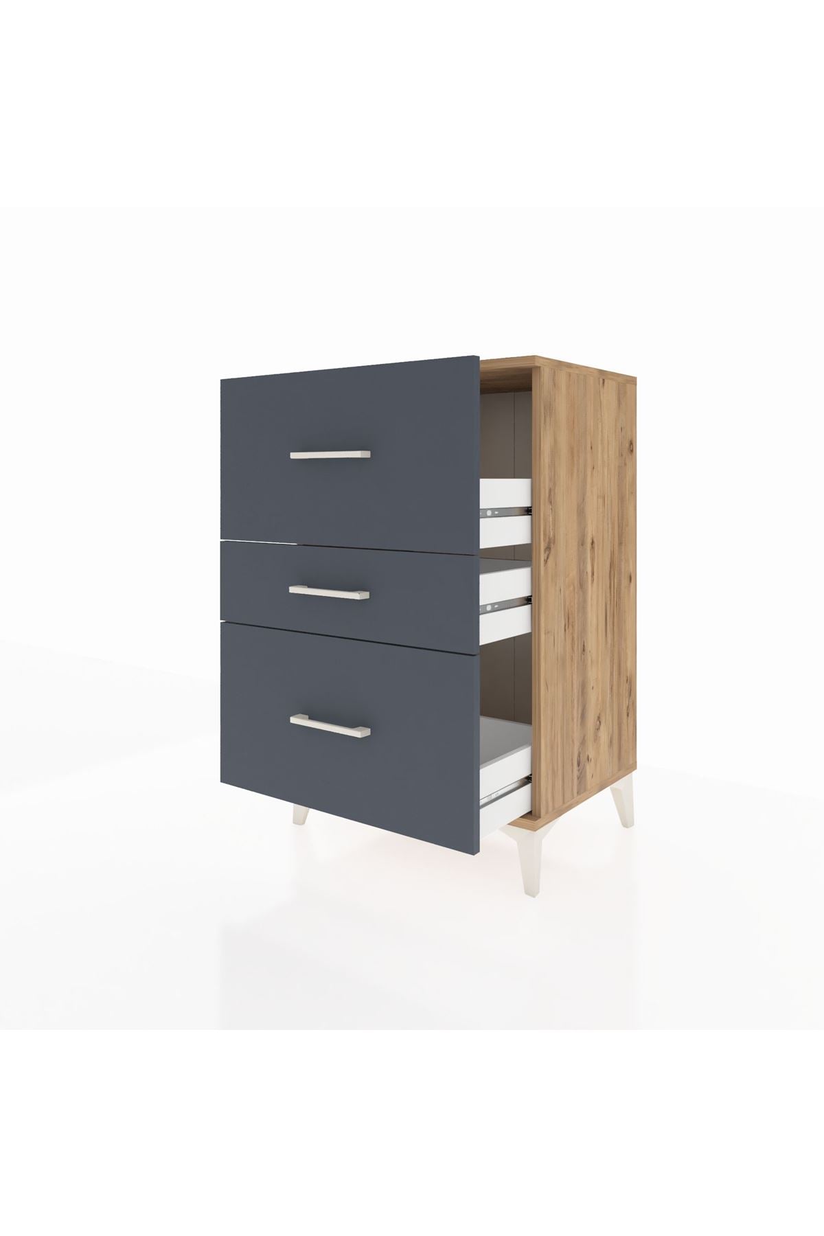 Hyperion Komodin 3 Çekmeceli 60x44x96 - S47M013V8B