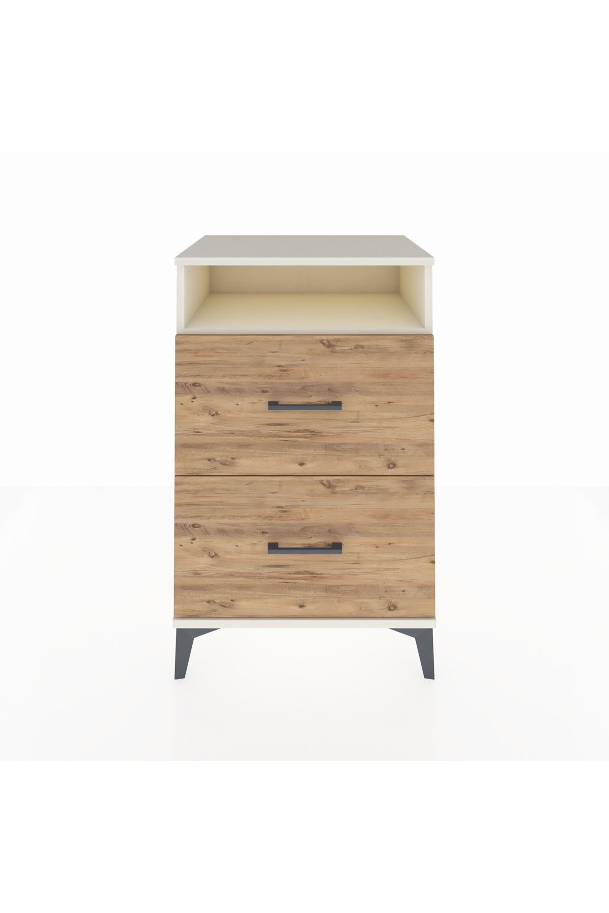 Hyperion Komodin Tek Raflı 2 Çekmeceli 60x44x96 - S47M014V3B