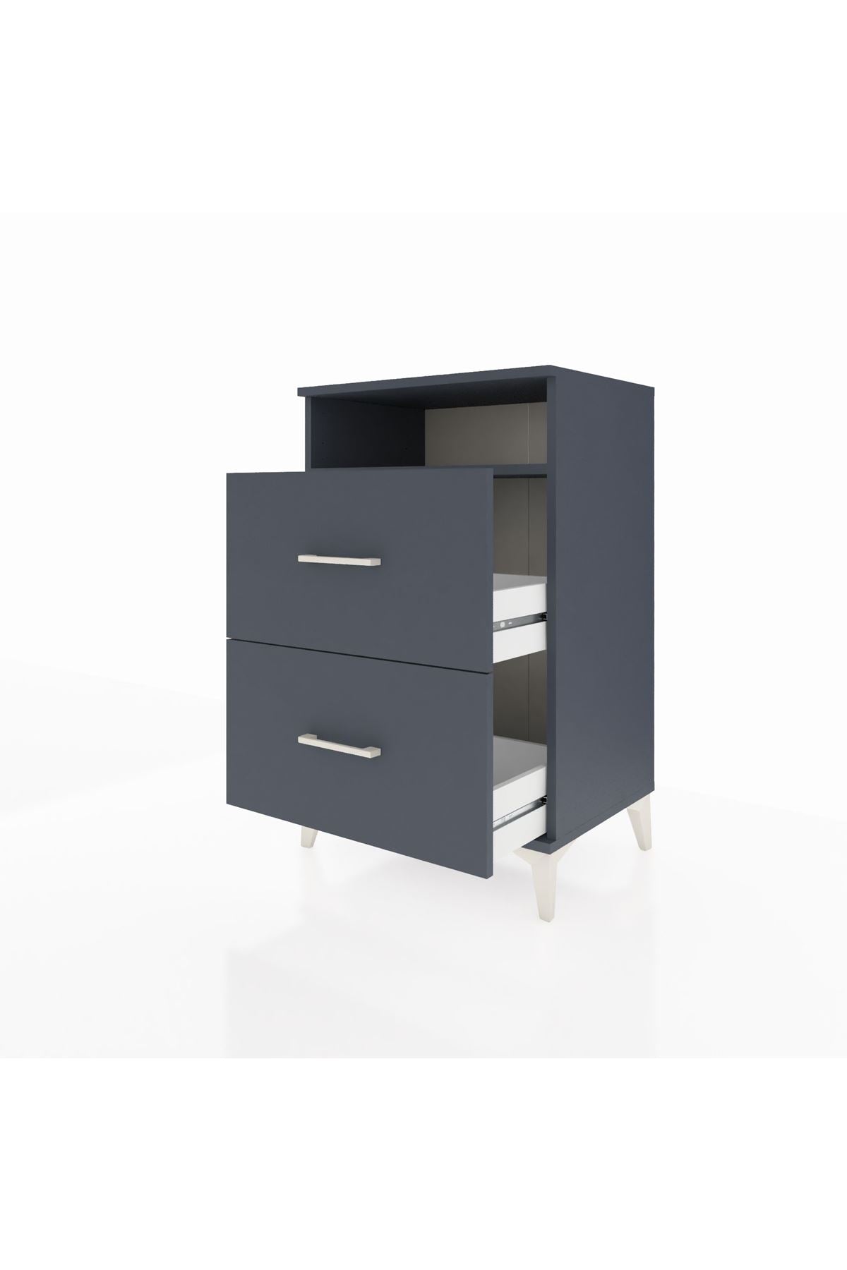 Hyperion Komodin Tek Raflı 2 Çekmeceli 60x44x96 - S47M014V5B
