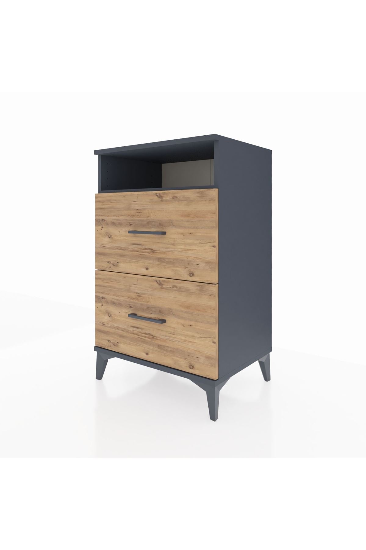Hyperion Komodin Tek Raflı 2 Çekmeceli 60x44x96 - S47M014V6B