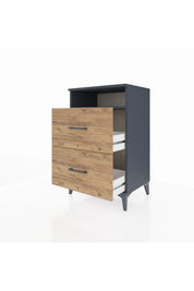 Hyperion Komodin Tek Raflı 2 Çekmeceli 60x44x96 - S47M014V6B