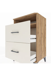 Hyperion Komodin Tek Raflı 2 Çekmeceli 60x44x96 - S47M014V7B