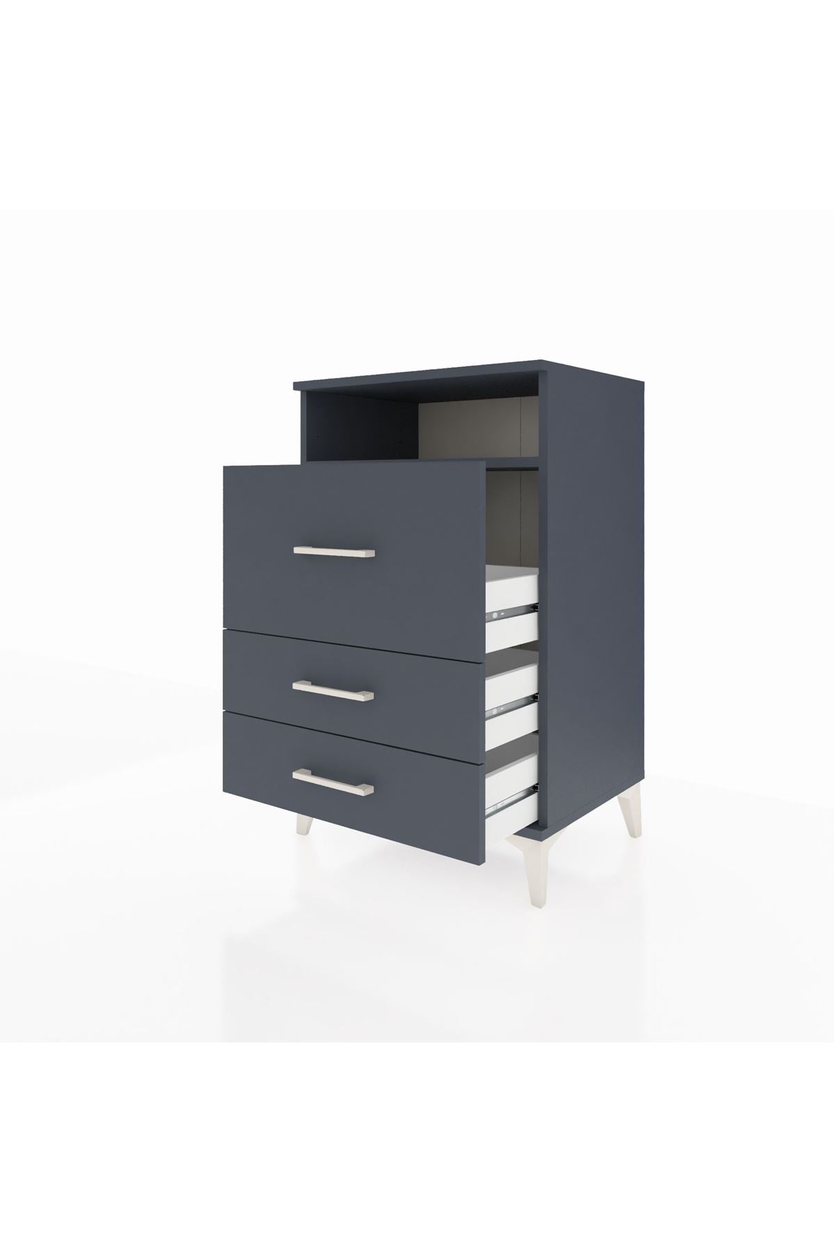 Hyperion Komodin Tek Raflı 3 Çekmeceli 60x44x96 - S47M016V5B