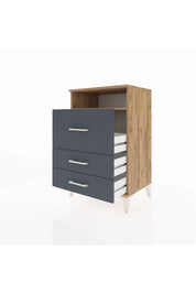 Hyperion Komodin Tek Raflı 3 Çekmeceli 60x44x96 - S47M016V8B
