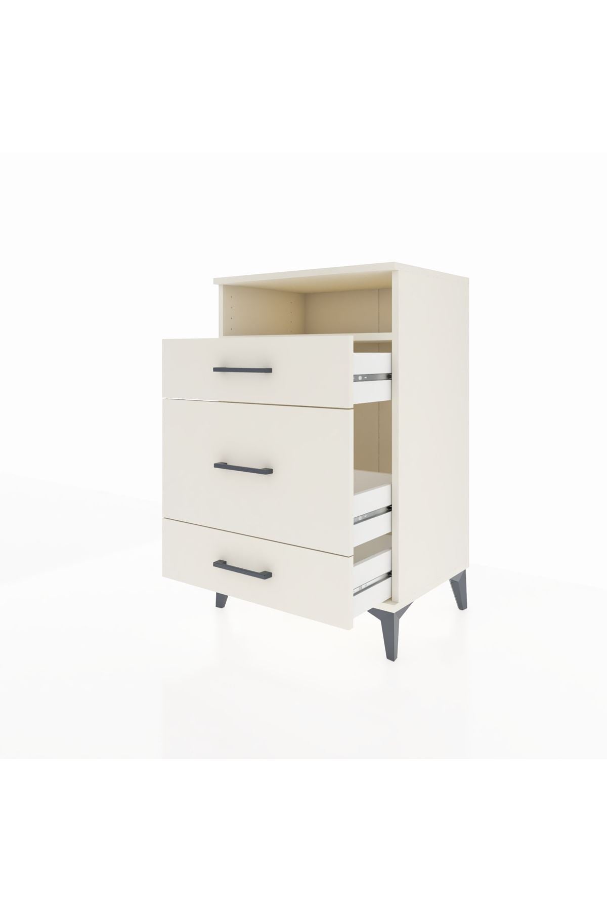 Hyperion Komodin Tek Raflı 3 Çekmeceli 60x44x96 - S47M018V1B