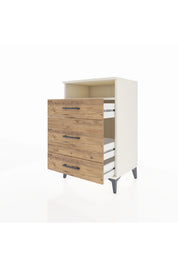 Hyperion Komodin Tek Raflı 3 Çekmeceli 60x44x96 - S47M018V3B