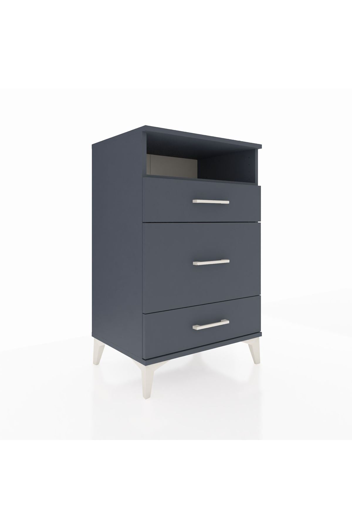Hyperion Komodin Tek Raflı 3 Çekmeceli 60x44x96 - S47M018V5B