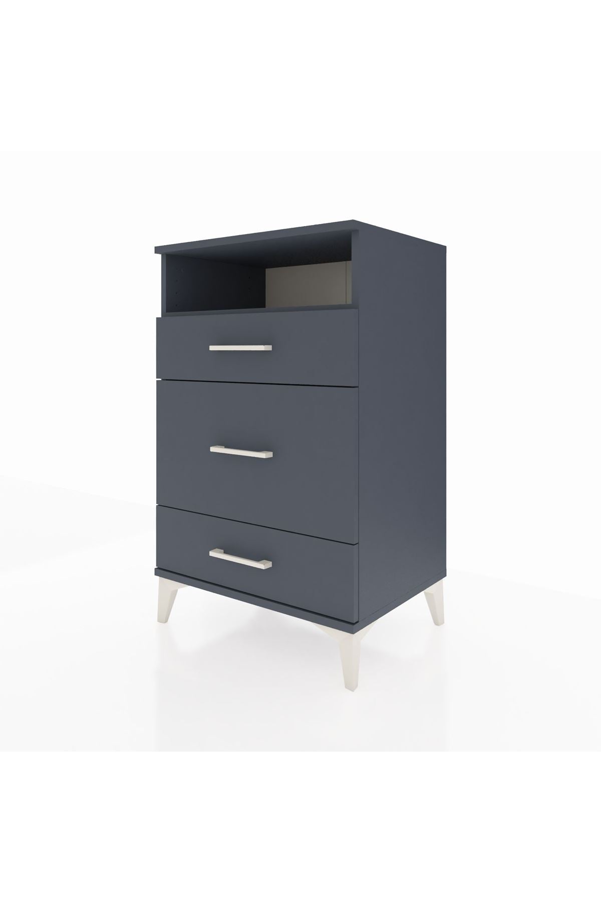 Hyperion Komodin Tek Raflı 3 Çekmeceli 60x44x96 - S47M018V5B