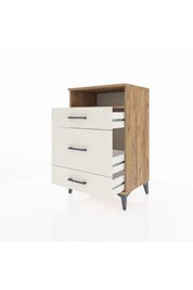 Hyperion Komodin Tek Raflı 3 Çekmeceli 60x44x96 - S47M018V7B