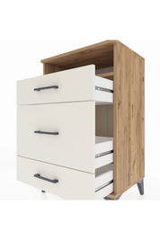 Hyperion Komodin Tek Raflı 3 Çekmeceli 60x44x96 - S47M018V7B