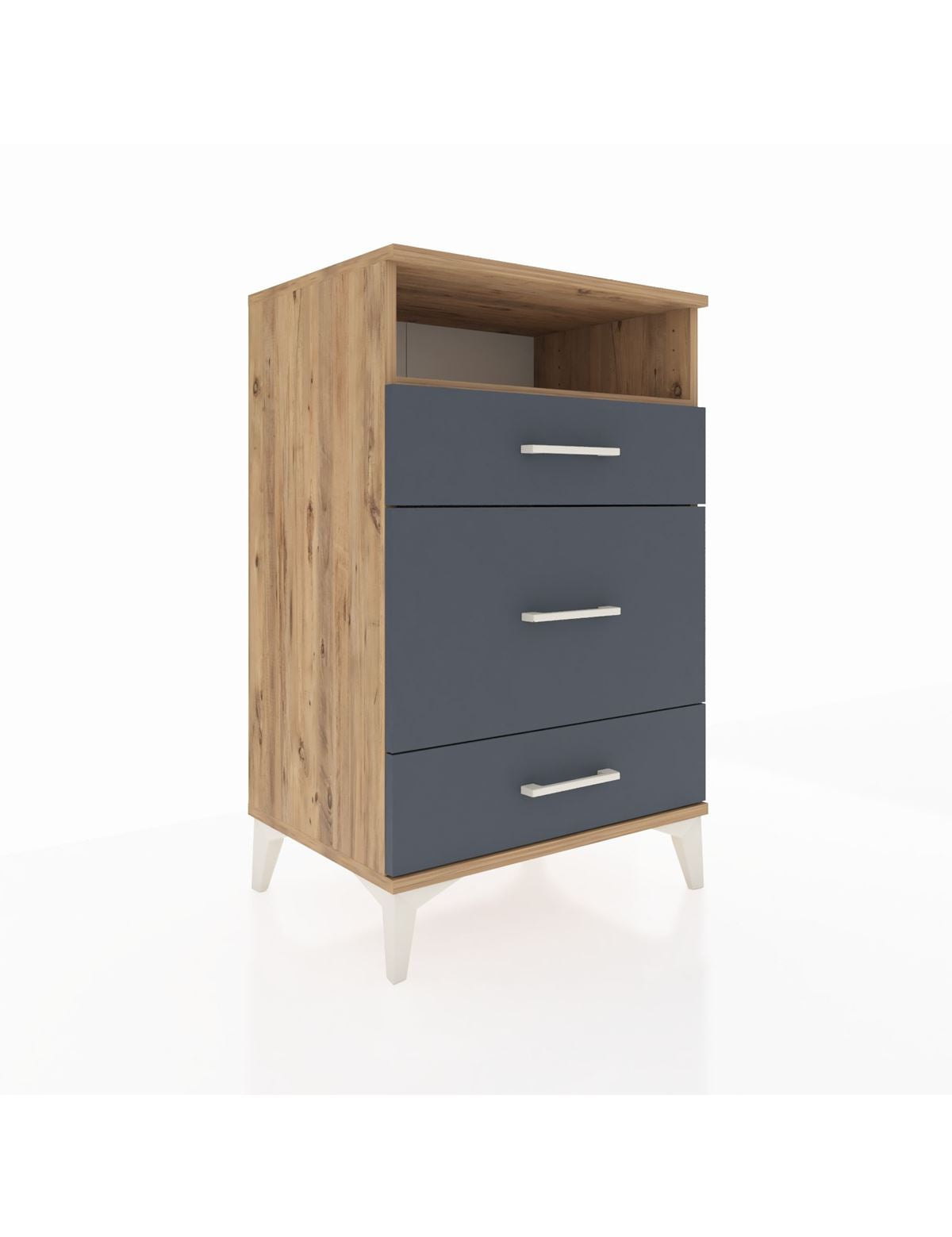 Hyperion Komodin Tek Raflı 3 Çekmeceli 60x44x96 - S47M018V8B