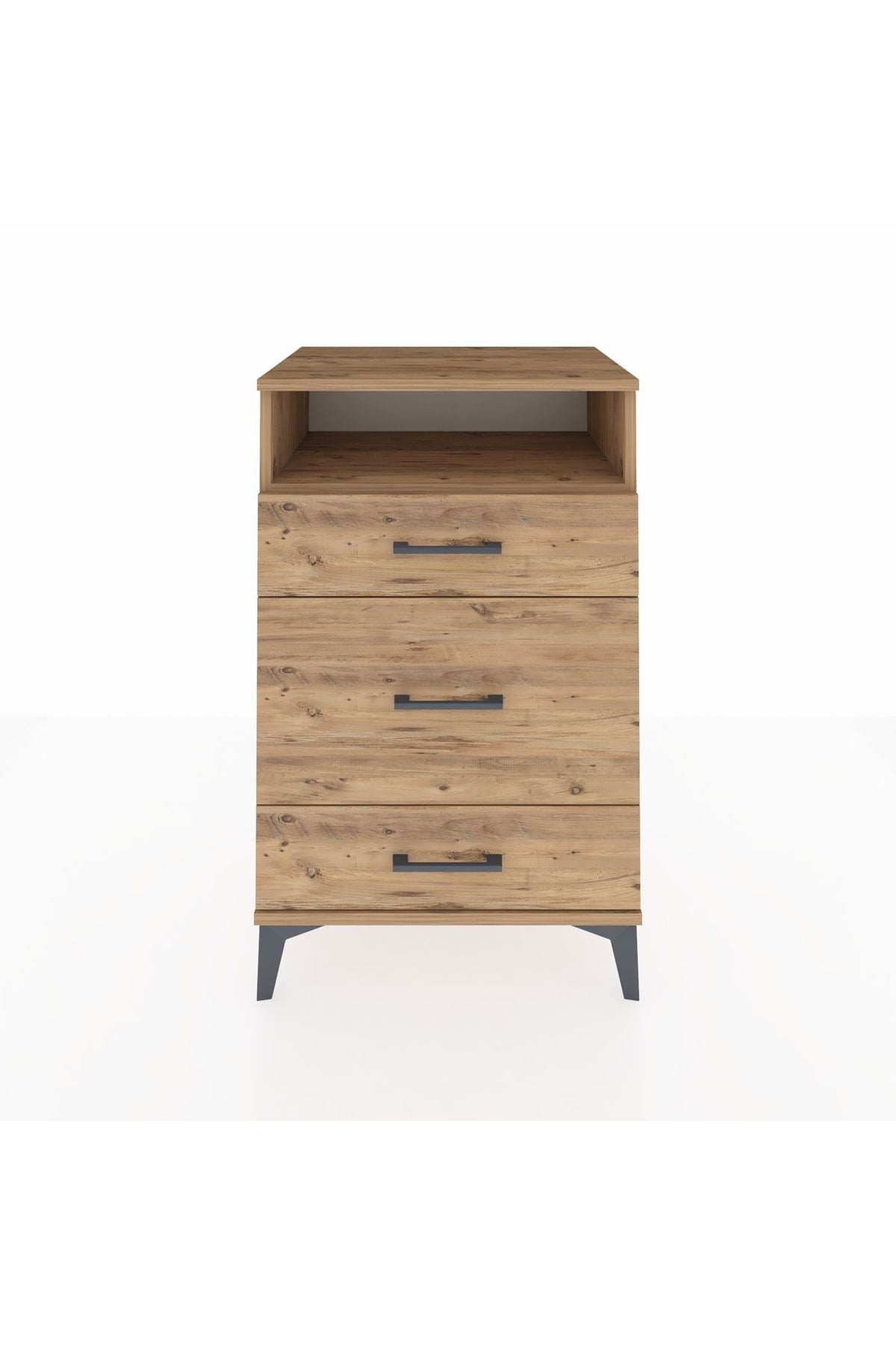 Hyperion Komodin Tek Raflı 3 Çekmeceli 60x44x96 - S47M018V9B