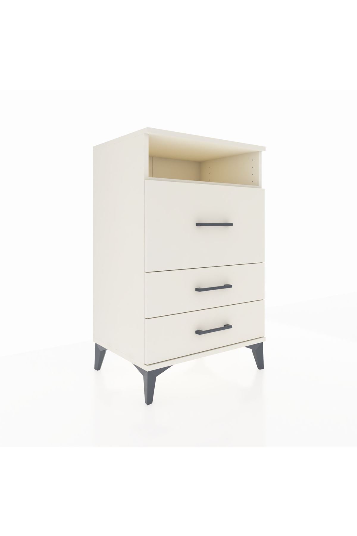 Hyperion Komodin Tek Raflı 3 Çekmeceli 60x44x96 - S47M019V1B