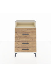 Hyperion Komodin Tek Raflı 3 Çekmeceli 60x44x96 - S47M019V3B
