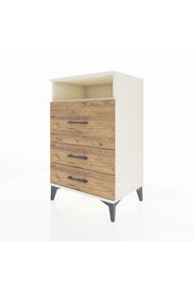 Hyperion Komodin Tek Raflı 3 Çekmeceli 60x44x96 - S47M019V3B
