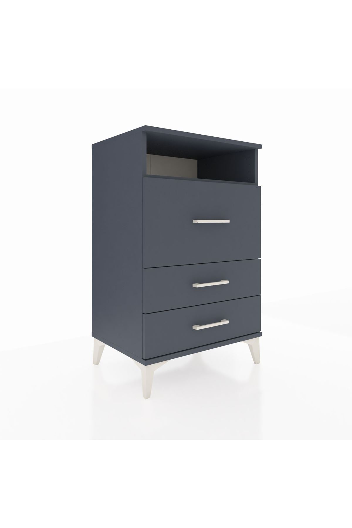 Hyperion Komodin Tek Raflı 3 Çekmeceli 60x44x96 - S47M019V5B