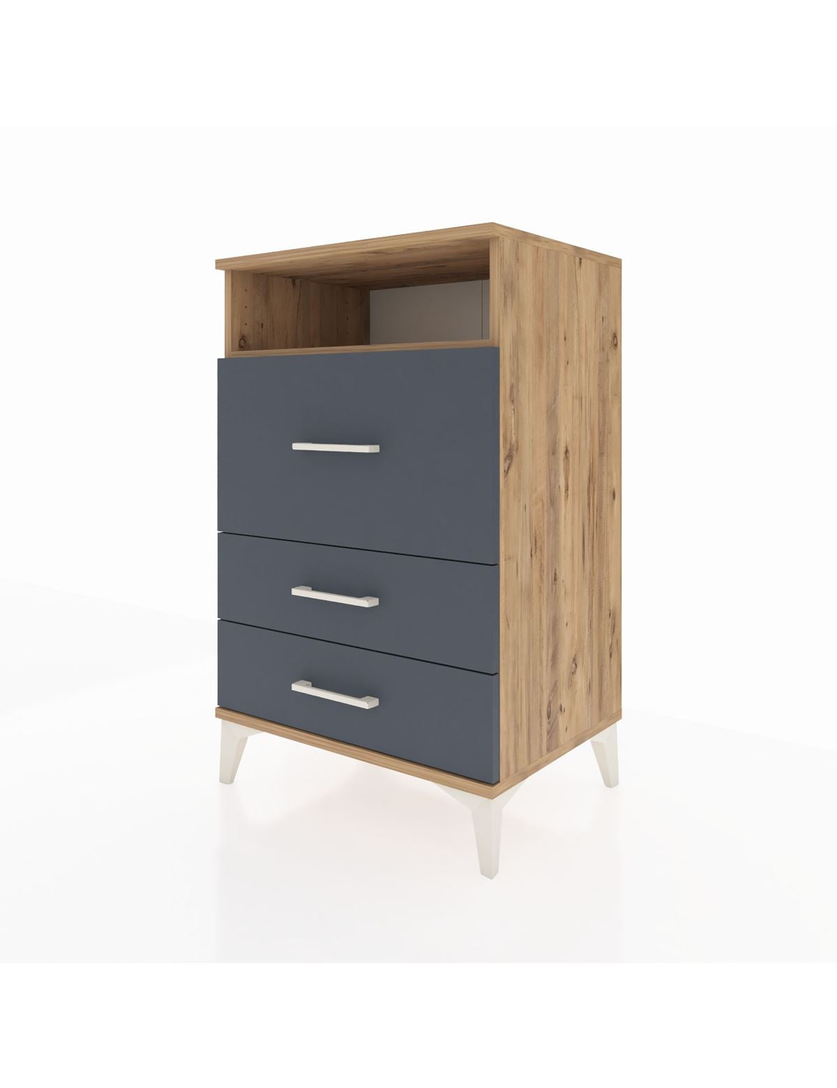 Hyperion Komodin Tek Raflı 3 Çekmeceli 60x44x96 - S47M019V8B