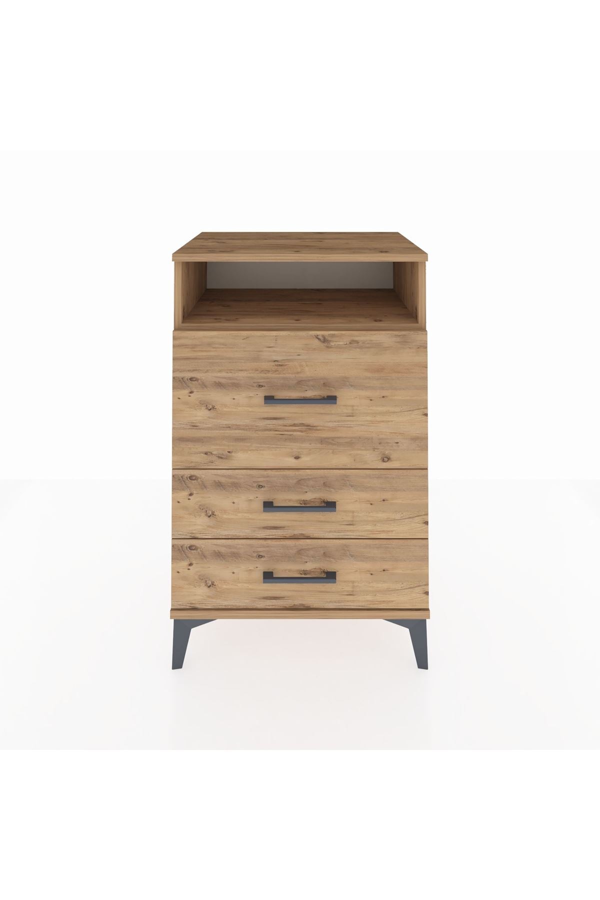 Hyperion Komodin Tek Raflı 3 Çekmeceli 60x44x96 - S47M019V9B