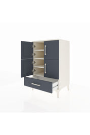 Hyperion Komodin 4 Raflı Tek Çekmeceli 4 Kapaklı 60x44x96 - S47M020V2B