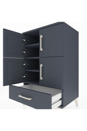 Hyperion Komodin 4 Raflı Tek Çekmeceli 4 Kapaklı 60x44x96 - S47M020V5B