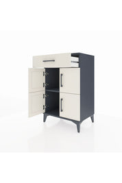 Hyperion Komodin Tek Raflı Tek Çekmeceli 4 Kapaklı 60x44x96 - S47M021V4B