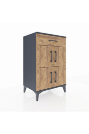 Hyperion Komodin Tek Raflı Tek Çekmeceli 4 Kapaklı 60x44x96 - S47M021V6B