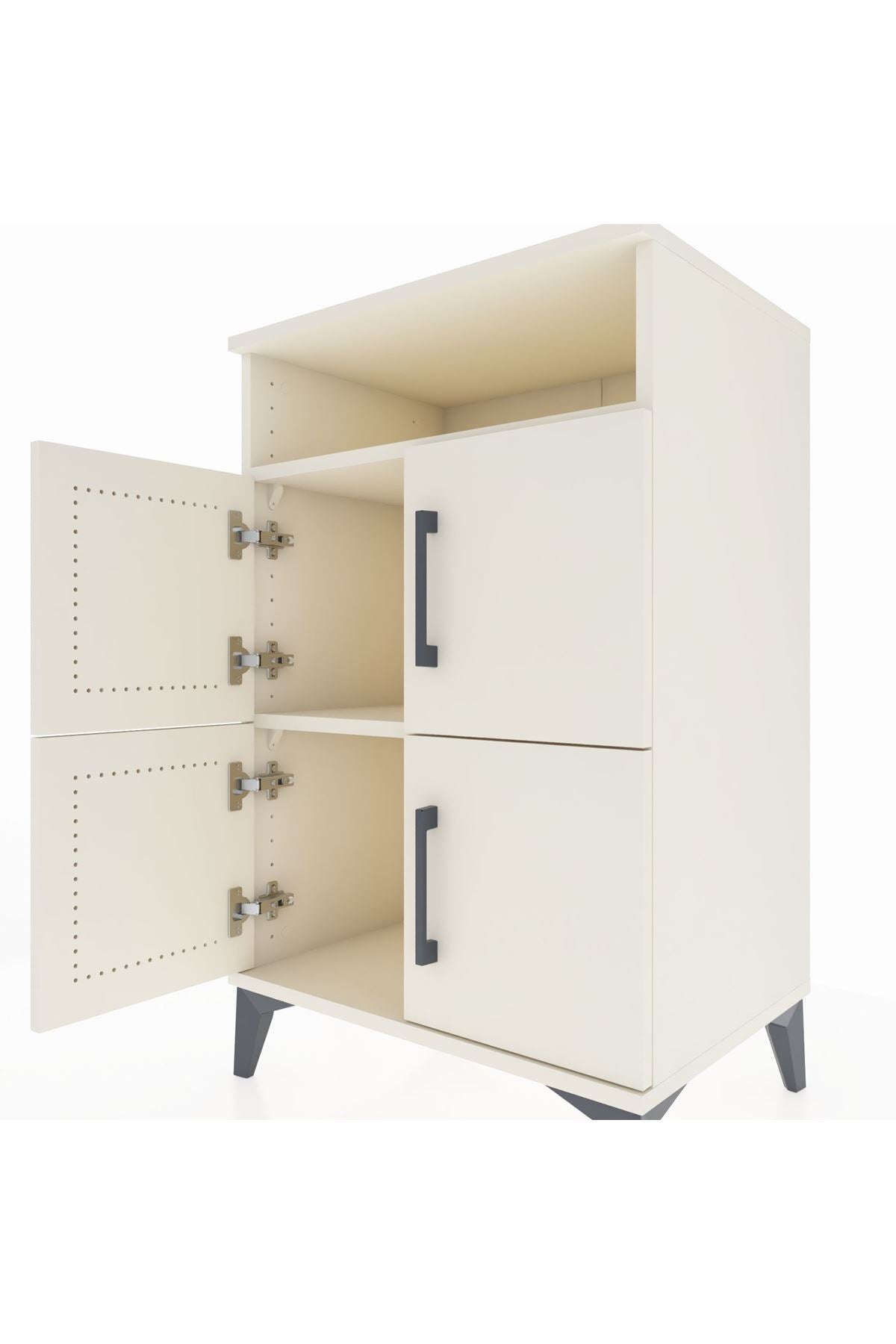 Hyperion Komodin 2 Raflı 4 Kapaklı 60x44x96 - S47M022V1B