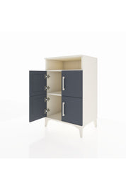 Hyperion Komodin 2 Raflı 4 Kapaklı 60x44x96 - S47M022V2B