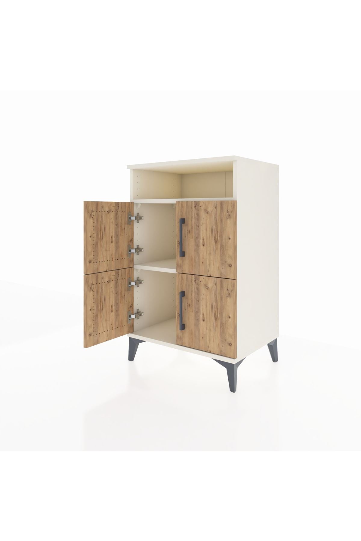 Hyperion Komodin 2 Raflı 4 Kapaklı 60x44x96 - S47M022V3B