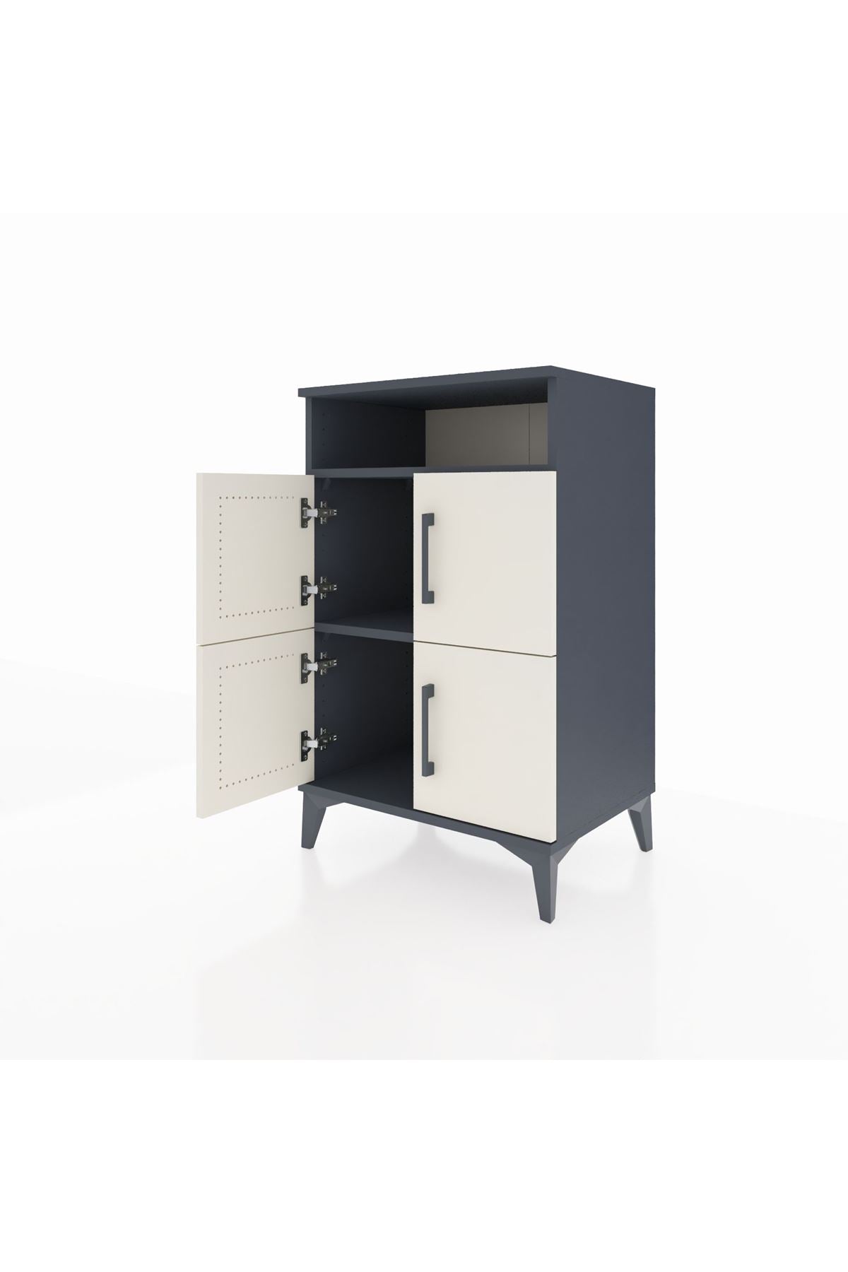 Hyperion Komodin 2 Raflı 4 Kapaklı 60x44x96 - S47M022V4B