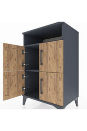 Hyperion Komodin 2 Raflı 4 Kapaklı 60x44x96 - S47M022V6B