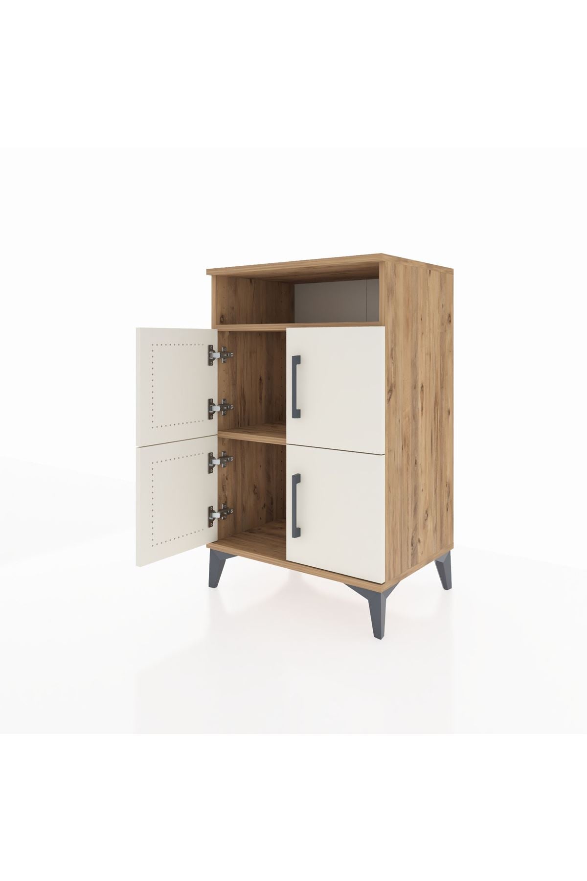 Hyperion Komodin 2 Raflı 4 Kapaklı 60x44x96 - S47M022V7B