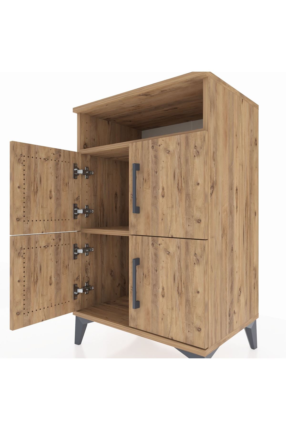 Hyperion Komodin 2 Raflı 4 Kapaklı 60x44x96 - S47M022V9B