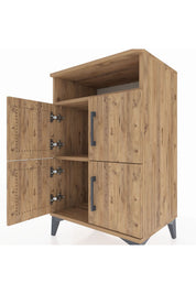 Hyperion Komodin 2 Raflı 4 Kapaklı 60x44x96 - S47M022V9B