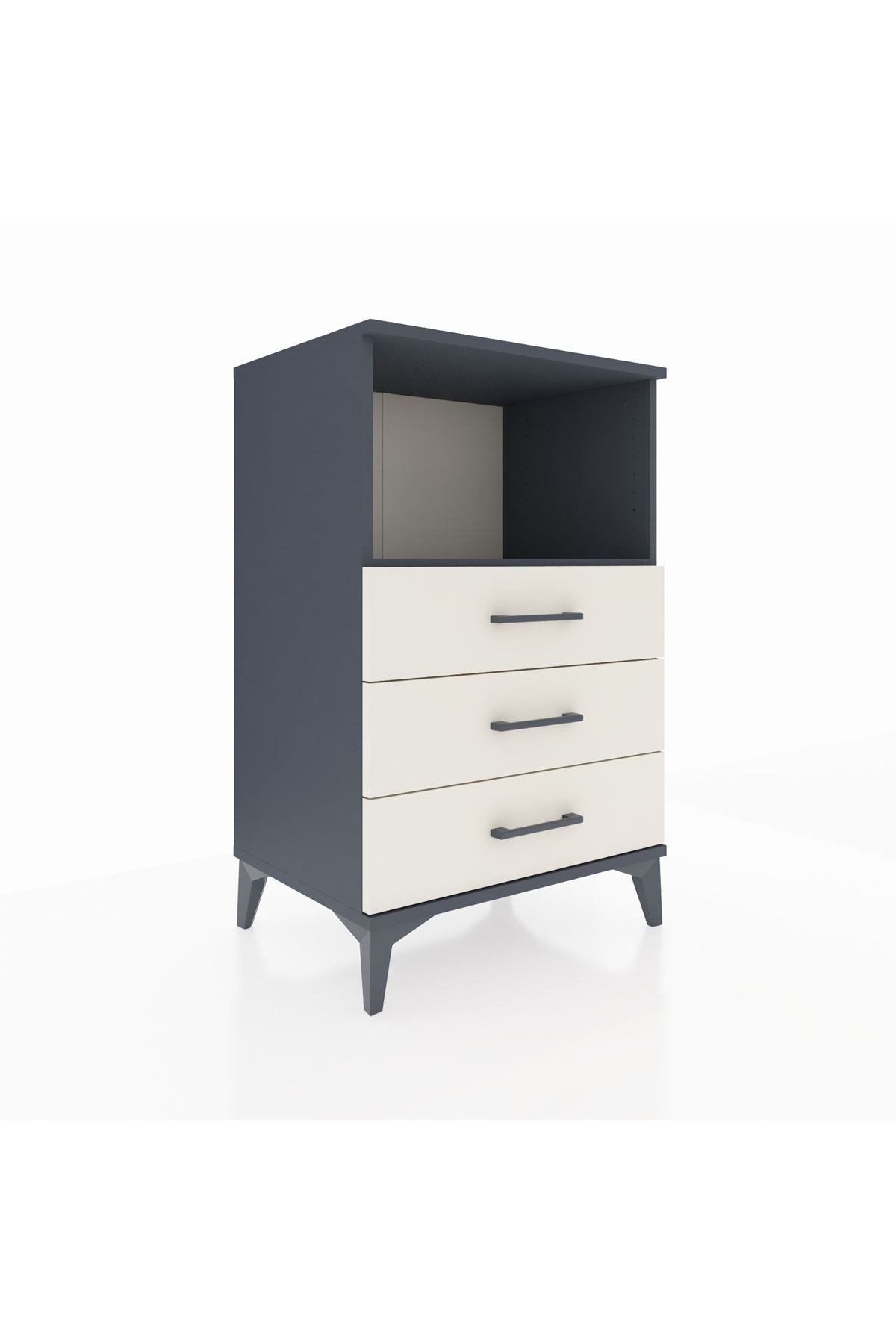 Hyperion Komodin Tek Raflı 3 Çekmeceli 60x44x96 - S47M005V4B