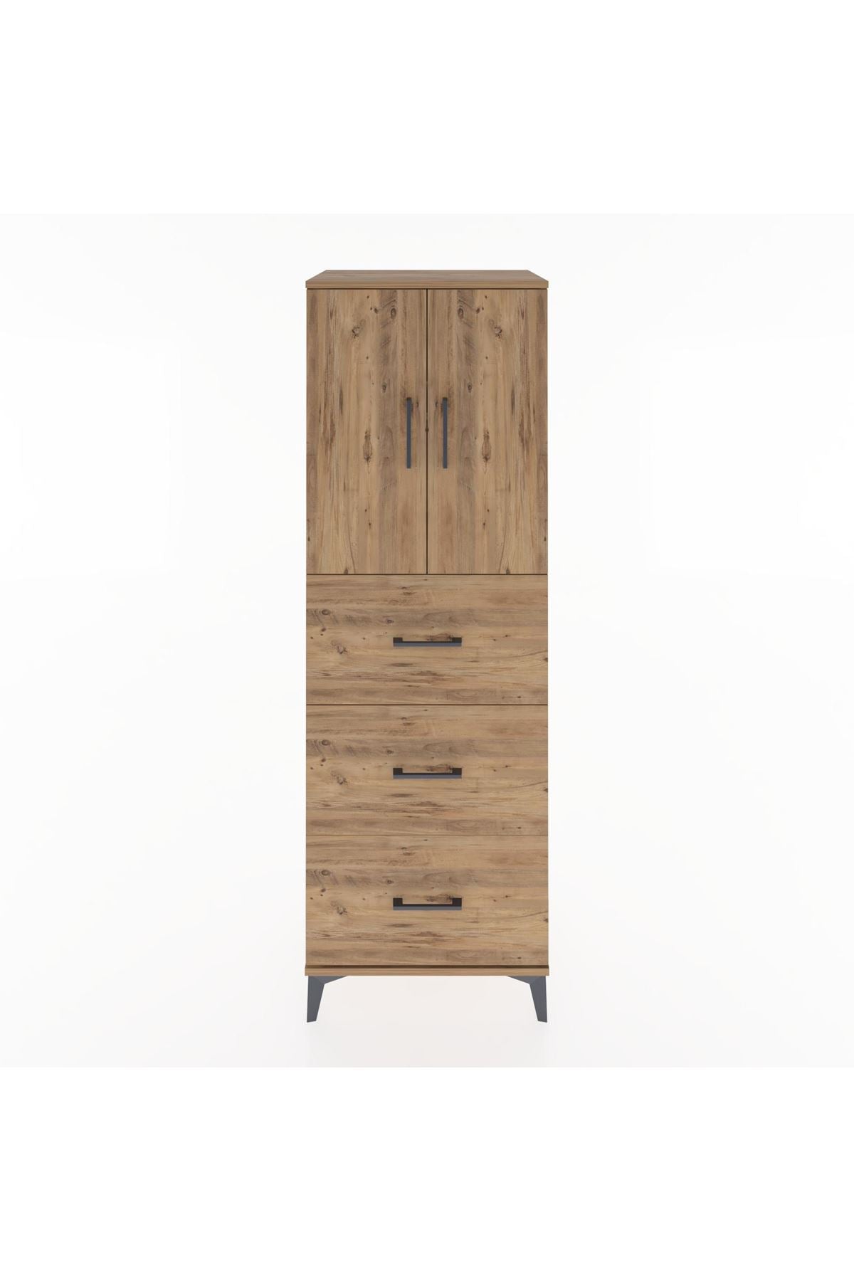 Hyperion Dolap 2 Raflı 3 Çekmeceli 2 Kapaklı 60x44x182 - S56M024V9B