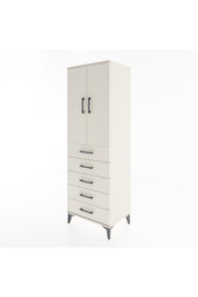 Hyperion Dolap Tek Raflı 5 Çekmeceli Tek Askılı 60x44x182 - S56M026V1B