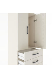 Hyperion Dolap Tek Raflı 5 Çekmeceli Tek Askılı 60x44x182 - S56M026V1B