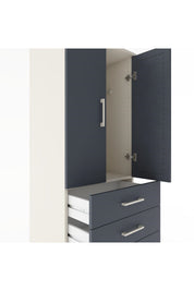 Hyperion Dolap Tek Raflı 5 Çekmeceli Tek Askılı 60x44x182 - S56M026V2B