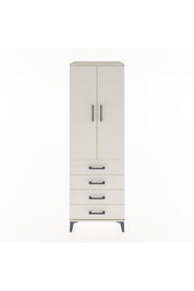 Hyperion Dolap Tek Raflı 4 Çekmeceli Tek Askılı 60x44x182 - S56M027V1B