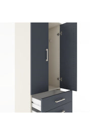 Hyperion Dolap Tek Raflı 4 Çekmeceli Tek Askılı 60x44x182 - S56M027V2B