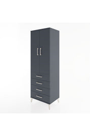 Hyperion Dolap Tek Raflı 4 Çekmeceli Tek Askılı 60x44x182 - S56M027V5B