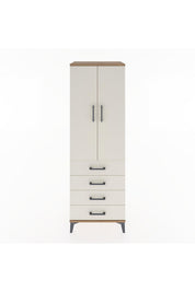 Hyperion Dolap Tek Raflı 4 Çekmeceli Tek Askılı 60x44x182 - S56M027V7B