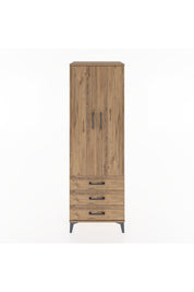 Hyperion Dolap Tek Raflı 3 Çekmeceli Tek Askılı 60x44x182 - S56M028V9B